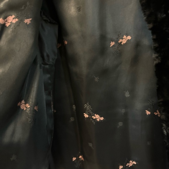 Vintage Real Fur Coat Black Beaver Muskrat Large Morris Furs Limited Mob Wife - Picture 9 of 12